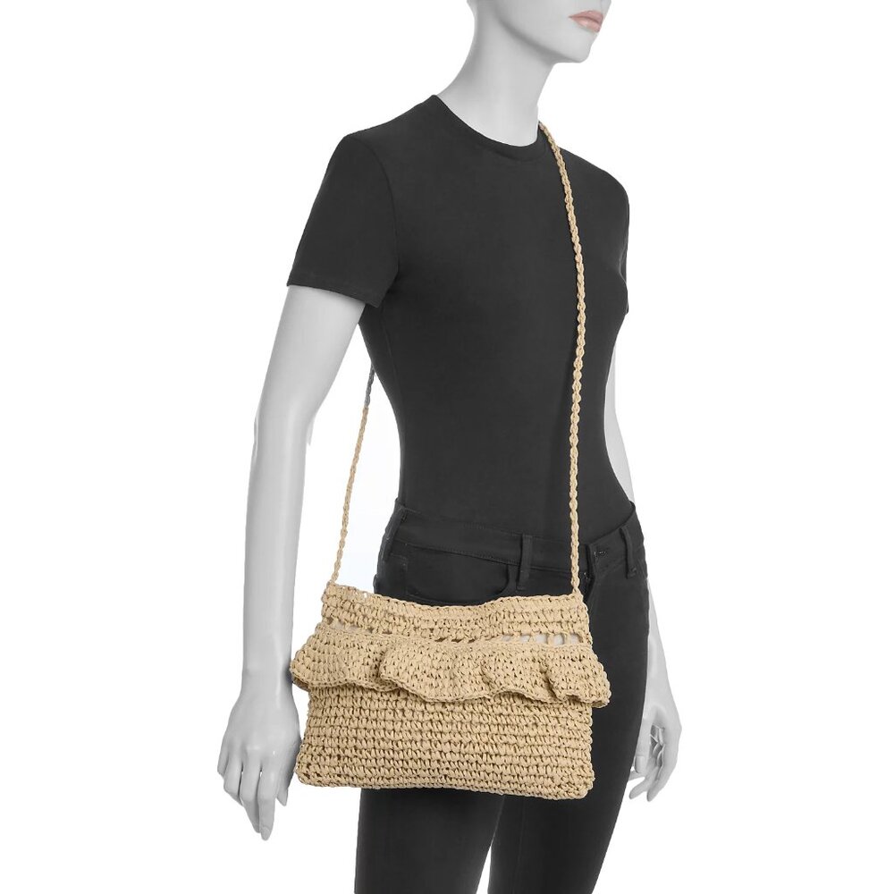Aqua Gypsy Raffia Clutch - Natural - Picture 4 of 9